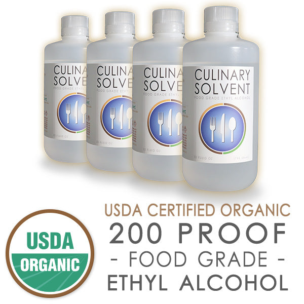 Organic 200 Proof Food Grade Alcohol Culinary Solvent