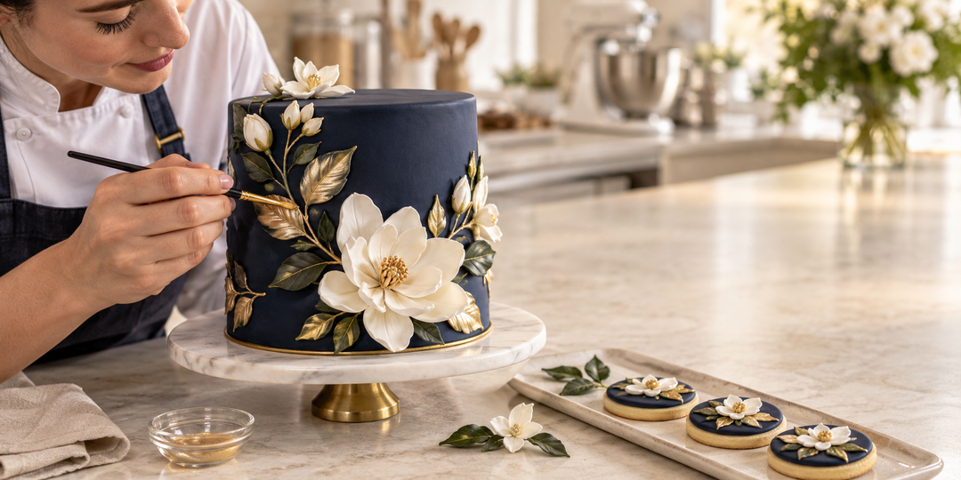 Enhance Your Cake Decorating Skills with Culinary Solvent: Edible Glues and Coatings