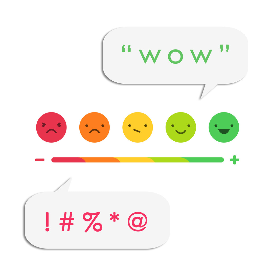 emoji faces representing ratings of customers of culinary solvent food grade ethanol