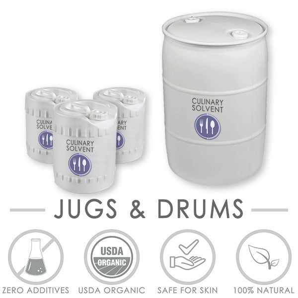 Bulk jugs and 55 gallon drums at discounted prices - Culinary Solvent